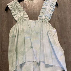 Zara size S shorter front longer back summer top